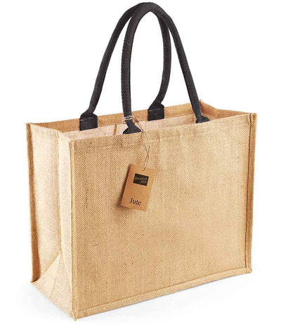 Westford Mill Jute Classic Shopper - Natural/Black
