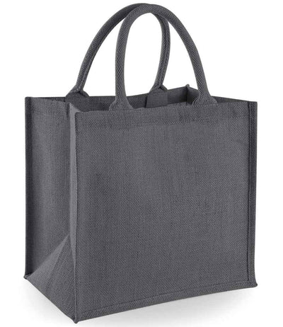 Westford Mill Jute Midi Tote Bag - Graphite Grey/Graphite Grey