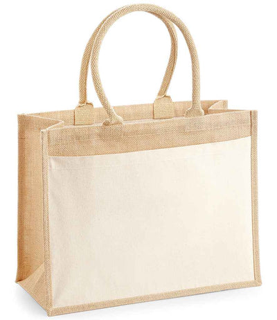 Westford Mill Pocket Jute Shopper - Natural