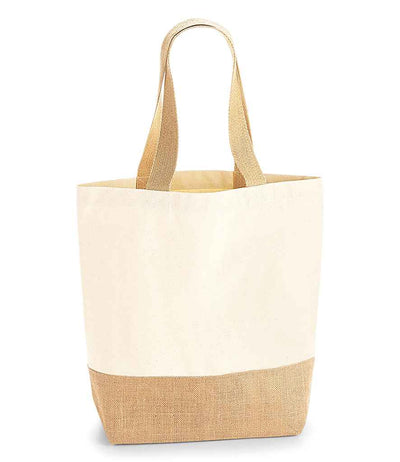 Westford Mill Jute Base Canvas Shopper - Natural