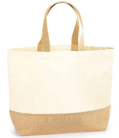 Westford Mill Jute Base Canvas Tote XL Bag - Natural