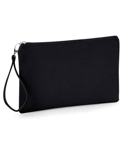 Westford Mill Canvas Wristlet Pouch - Black/Black