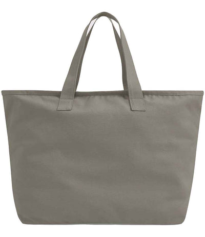 Westford Mill Oversized Heavy Duty Canvas Tote Bag - Mushroom