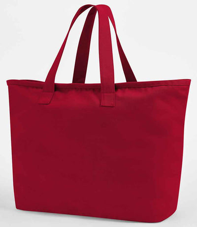 Westford Mill Oversized Heavy Duty Canvas Tote Bag - Scarlet Red