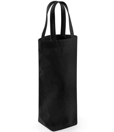 Westford Mill Fairtrade Cotton Bottle Bag - Black