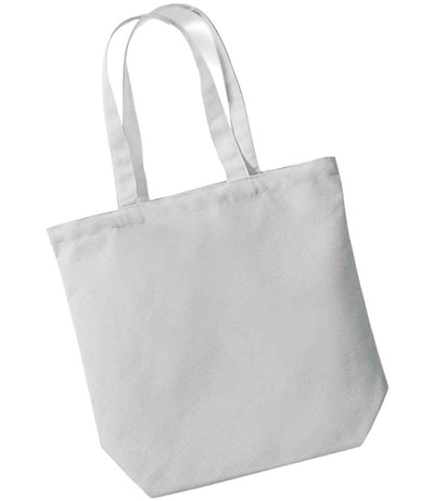 Westford Mill Fairtrade Cotton Camden Shopper - Light Grey