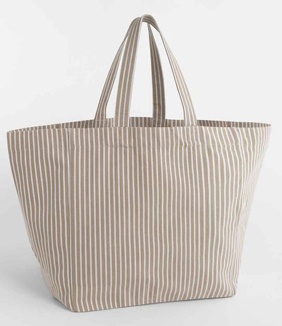 Westford Mill Oversized Beach Bag - Biscuit Stripe