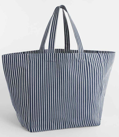 Westford Mill Oversized Beach Bag - Navy Stripe
