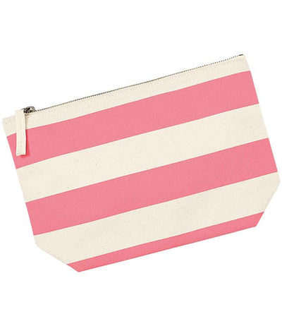 Westford Mill Nautical Accessory Bag - Natural/Pink