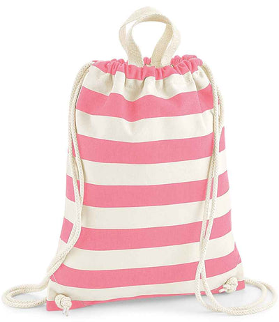Westford Mill Nautical Gymsac - Natural/Pink