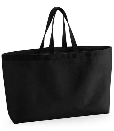 Westford Mill Oversized Canvas Tote Bag - Black