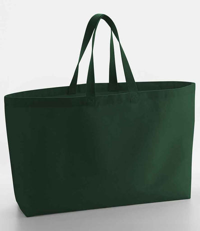 Westford Mill Oversized Canvas Tote Bag - Bottle Green