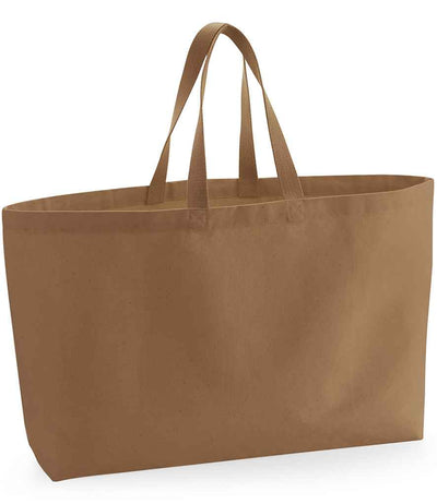 Westford Mill Oversized Canvas Tote Bag - Caramel