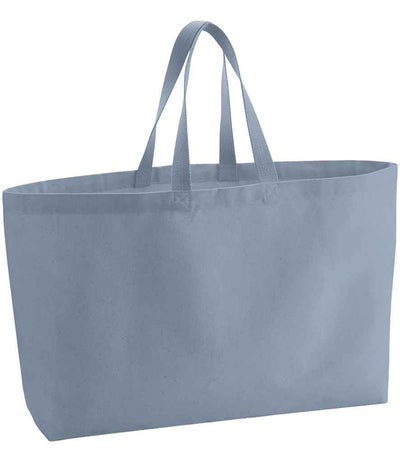 Westford Mill Oversized Canvas Tote Bag - Dusty Blue