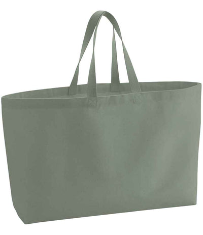Westford Mill Oversized Canvas Tote Bag - Dusty Green