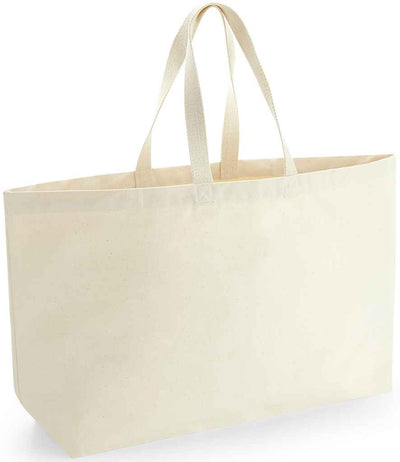 Westford Mill Oversized Canvas Tote Bag - Natural