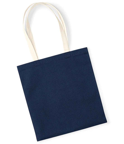 Westford Mill EarthAware® Organic Bag For Life - Contrast Handles - French Navy/Natural