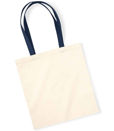 Westford Mill EarthAware® Organic Bag For Life - Contrast Handles - Natural/French Navy