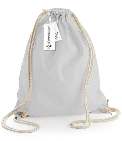 Westford Mill EarthAware® Organic Gymsac - Light Grey