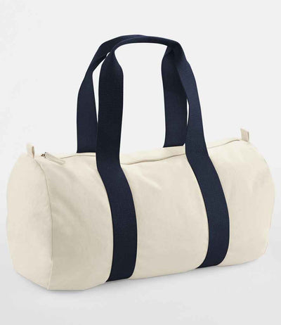 Westford Mill EarthAware® Organic Barrel Bag - Natural/French Navy