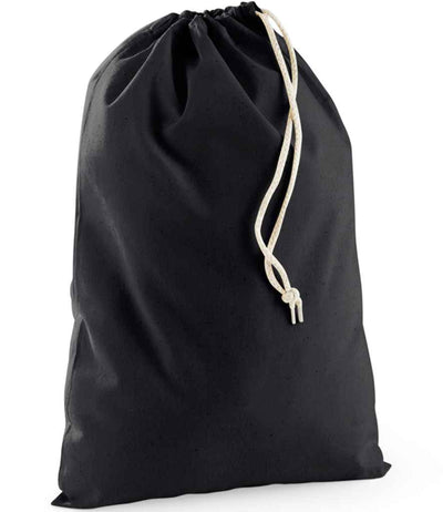 Westford Mill Recycled Cotton Stuff Bag - Black