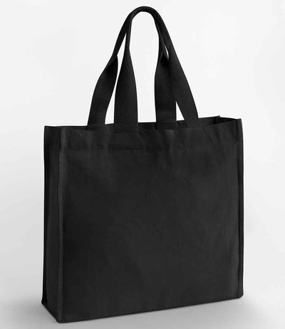 Westford Mill Chevron Handle Shopper - Black