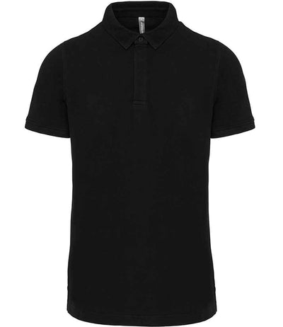 WK Designed to Work Stud Piqué Polo Shirt - Black