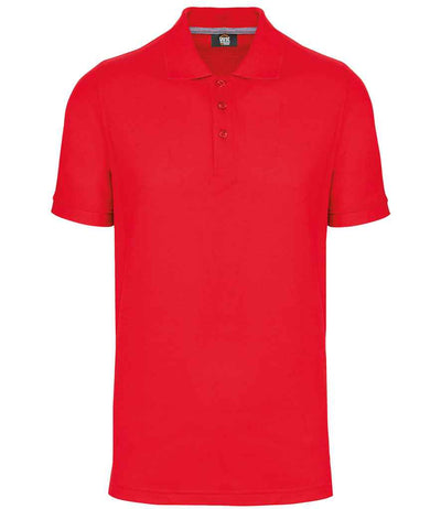 WK Designed to Work Anti-Bacterial Piqué Polo Shirt - Red