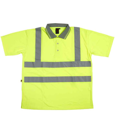 Warrior Hi-Vis Polo Shirt - Fluorescent Yellow