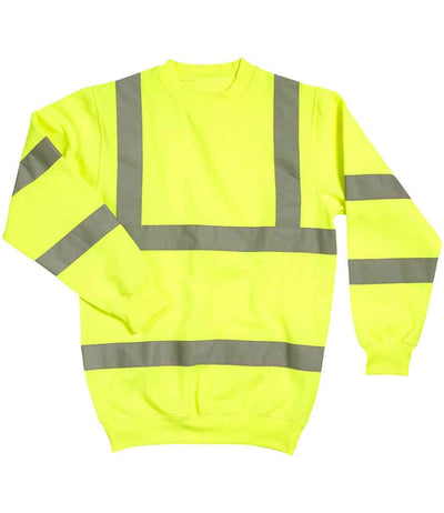 Warrior Hi-Vis Sweatshirt - Fluorescent Yellow