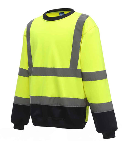 Yoko Hi-Vis Sweatshirt - Yellow/Navy