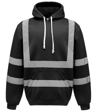 Yoko Hi-Vis Pull Over Hoodie - Black