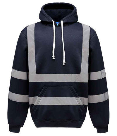 Yoko Hi-Vis Pull Over Hoodie - Navy